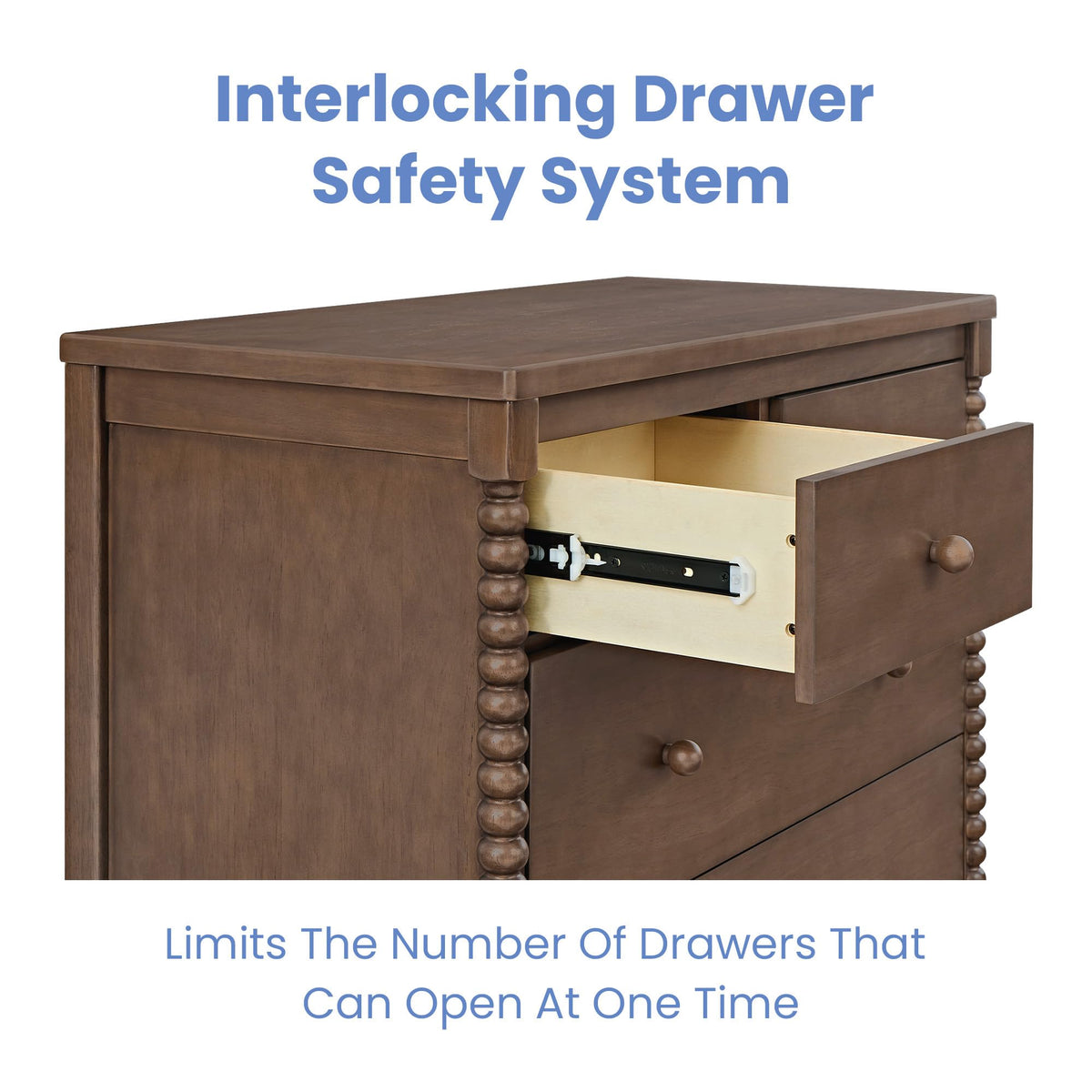 4 Drawer Dresser with Changing Top H3575