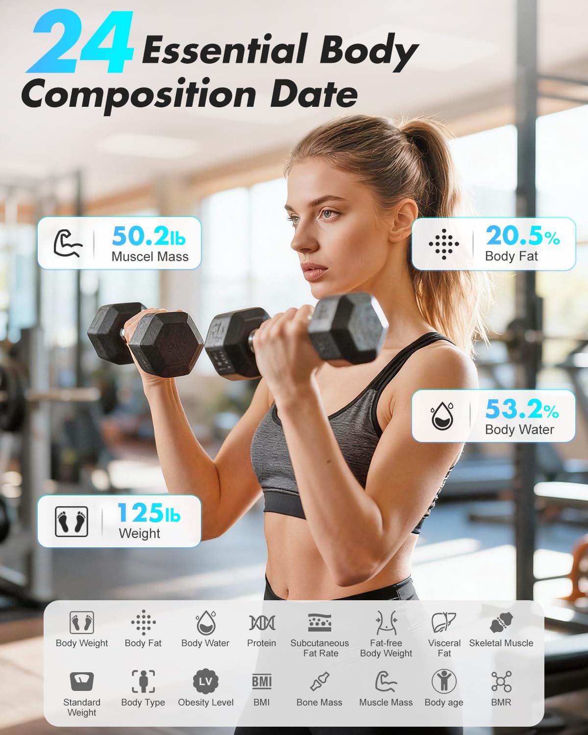 Body Weight Body Fat & BMI Scale F1453