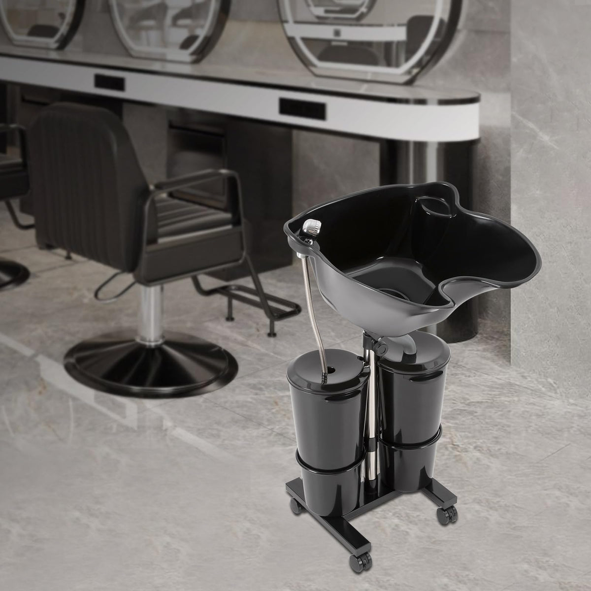 Electric Portable Shampoo Bowl with 2 Buckets T63927