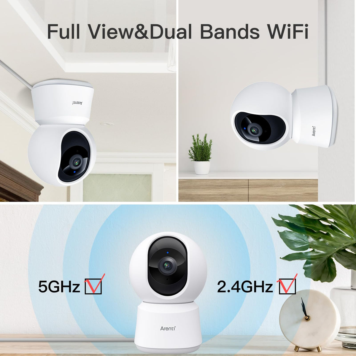 4MP 5G WiFi 6 Indoor Security Cameras P109