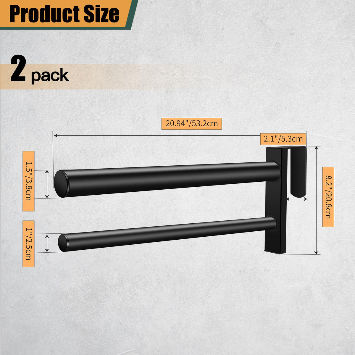 Heavy Duty Portable Saddle Rack Stand with 2 Bars D594027