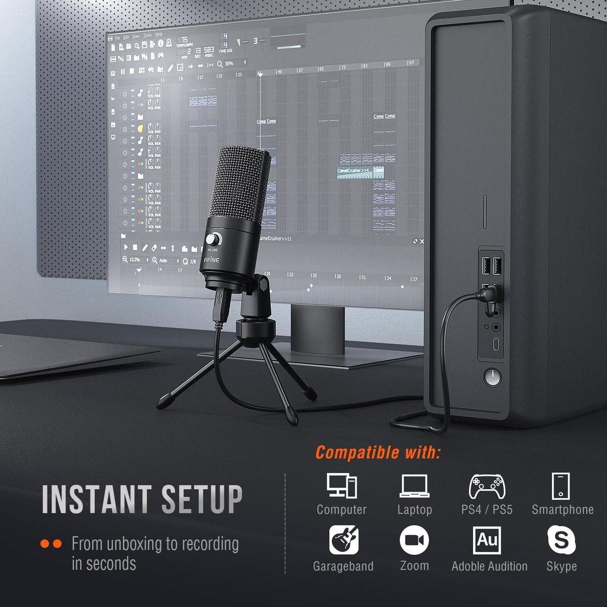 USB Condenser Recording Microphone O149201