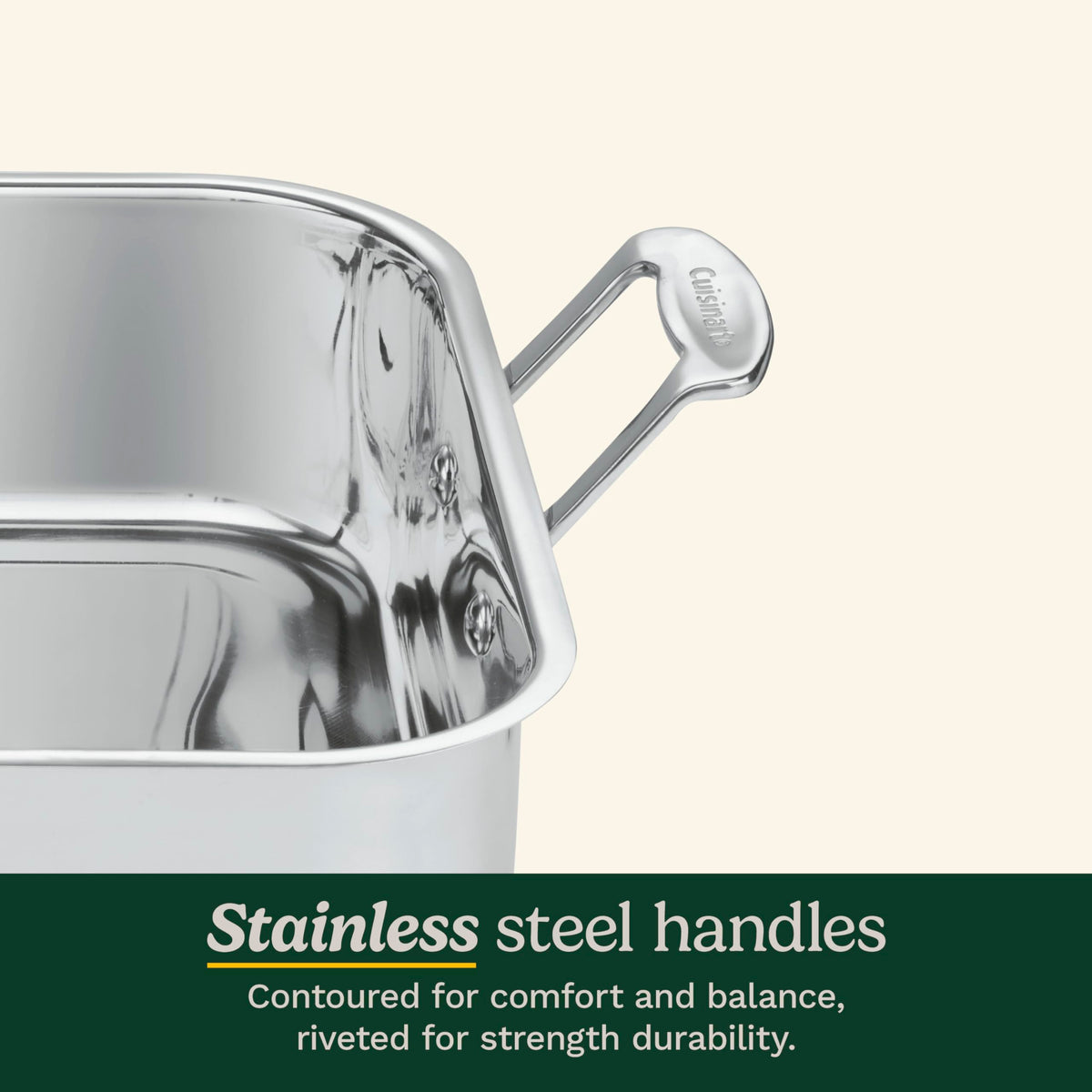 16-Inch Induction Compatible Stainless Steel Roasting Pan with Rack Z77410