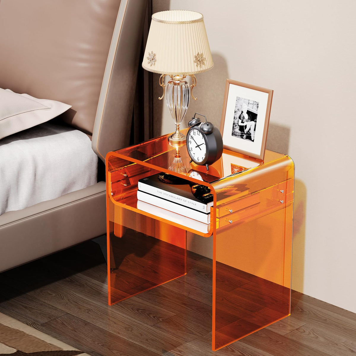 Clear Acrylic 2-Tier End Table H8461
