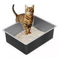 High Sided Stainless Steel Cat Litter Box M44520