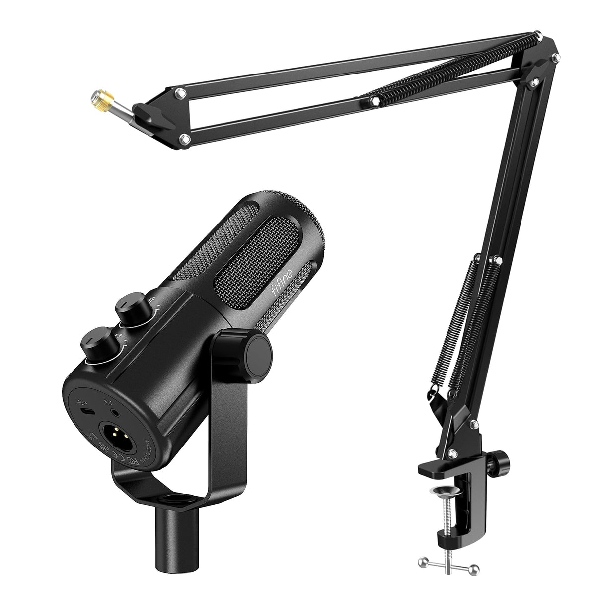XLR/USB Dynamic Microphone Kit with Boom Arm H1320