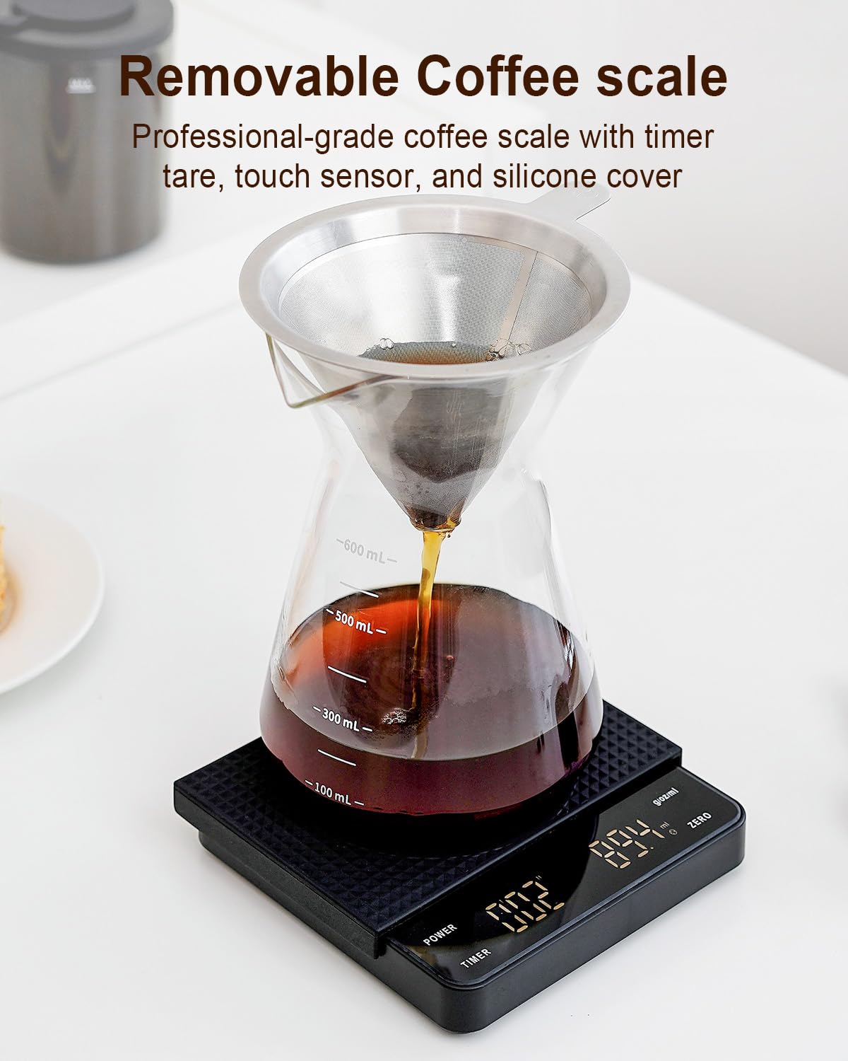 Electric Conical Burr Coffee Grinder with Scale Z936