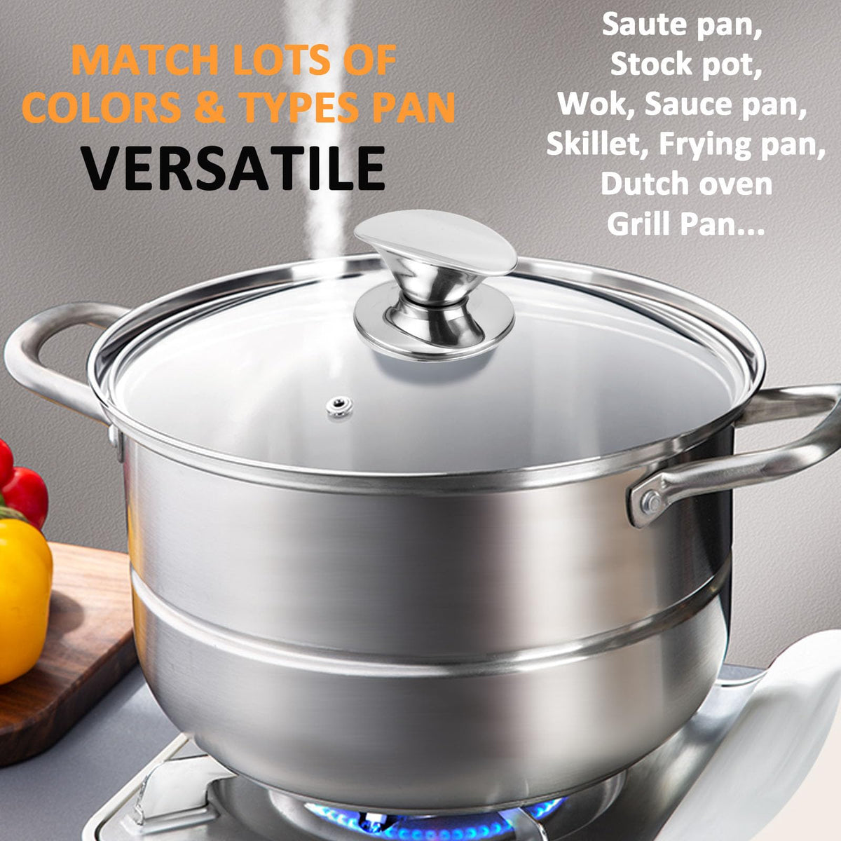 Tempered Glass Lid for Cookware, 12.6 In X261