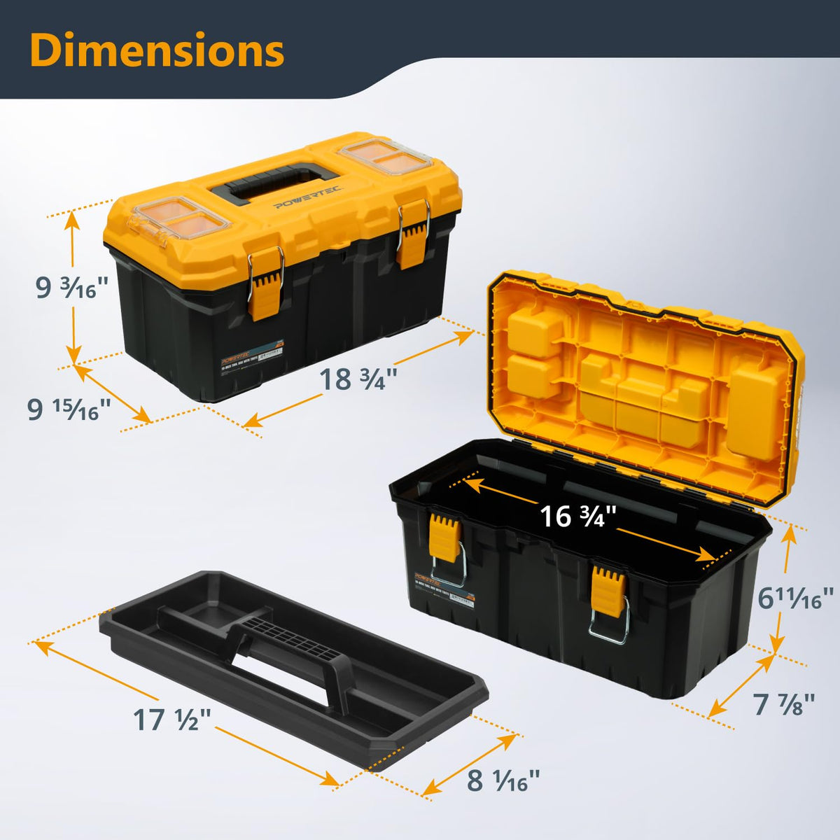 19-Inch Tool Box with Trays S228771