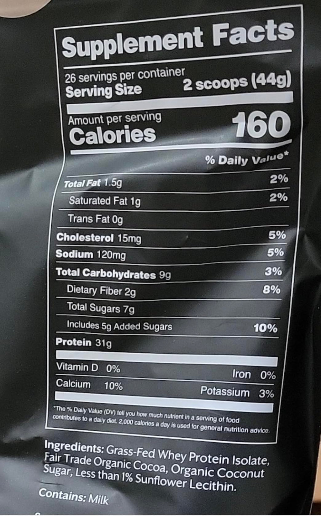 Whey Protein Isolate Powder Chocolate 5lb L278391