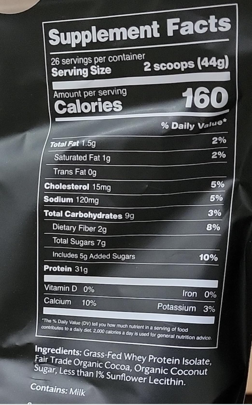 Whey Protein Isolate Powder Chocolate 5lb L278391