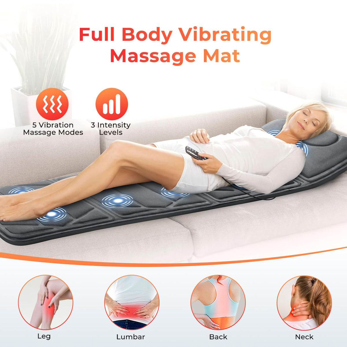 Full Body Massage Mat with Heat V742