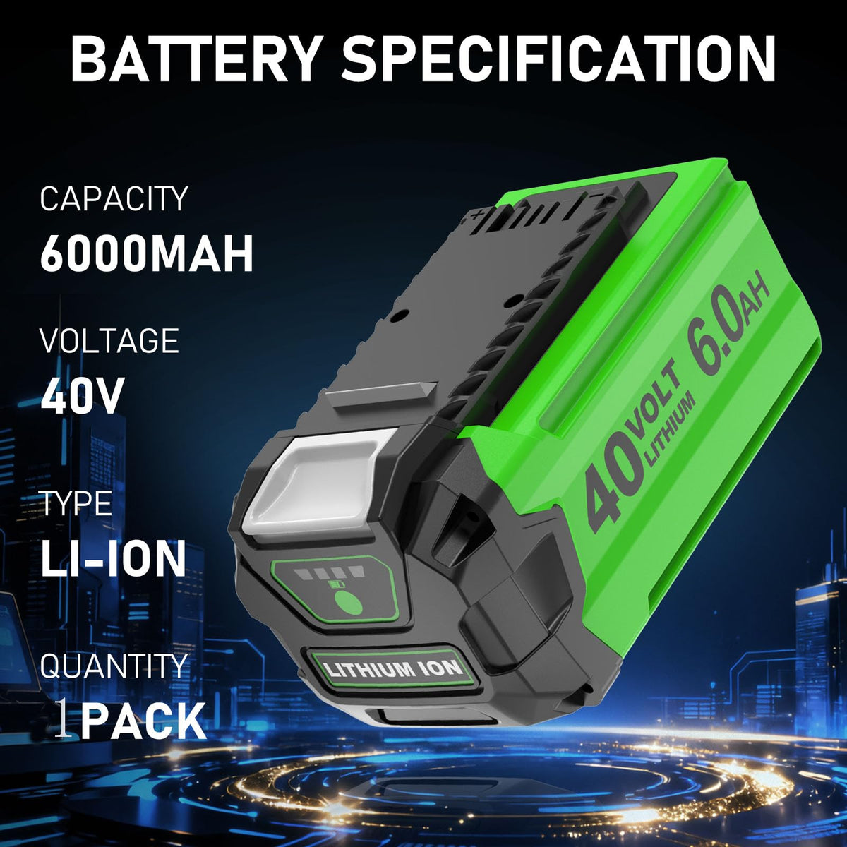 6.0Ah 40 Volt Lithium ion Battery K142487