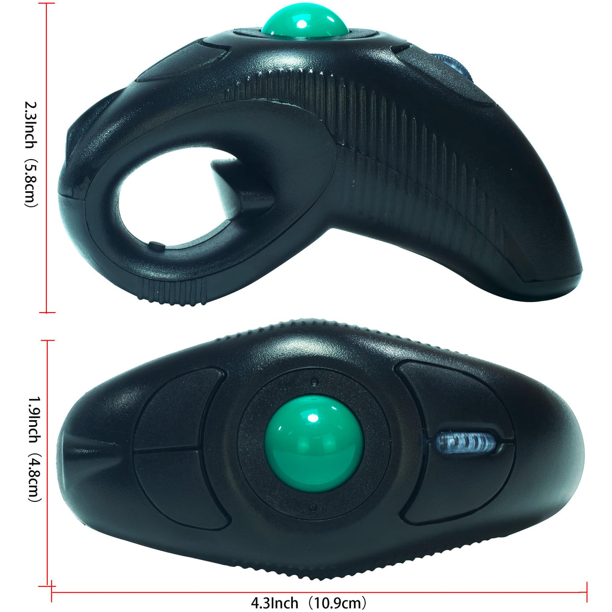 Wireless Trackball Mouse with Roller Ball T892953