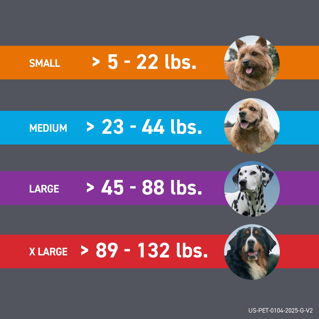 Flea & Tick Treatment for Large Dogs 41-80 lbs Count of 3 L14887