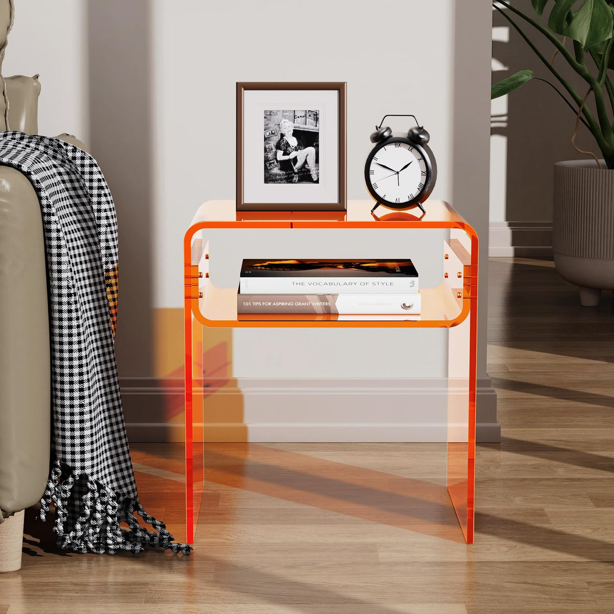 Clear Acrylic 2-Tier End Table H8461