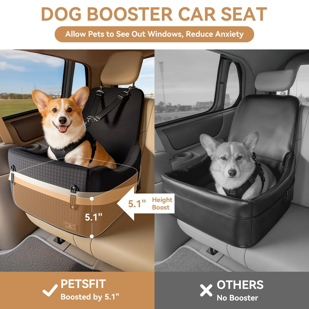 Dog Car Seat with Elevated Cushion C70257