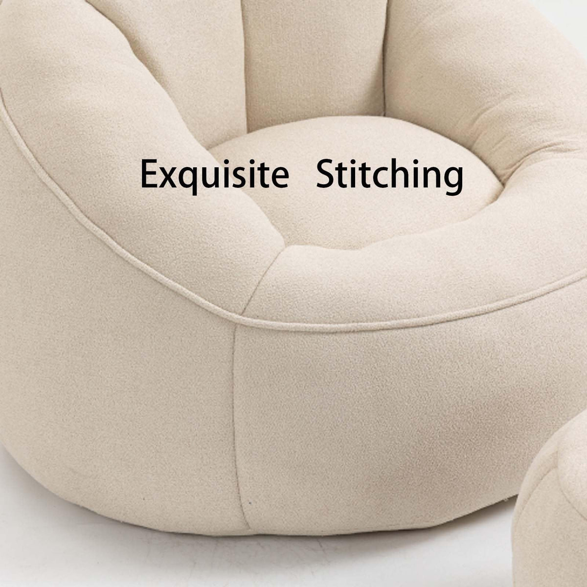 Memory Foam Bean Bag Chair with Footrest H9665