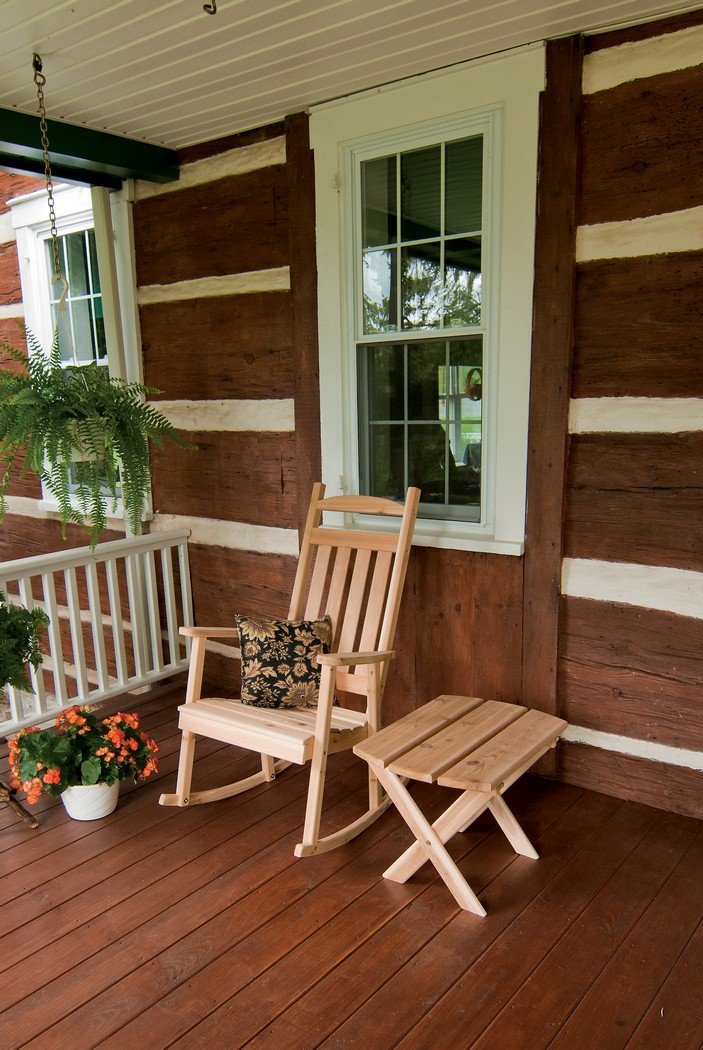 Natural Stain Porch Rocker Chair F19899
