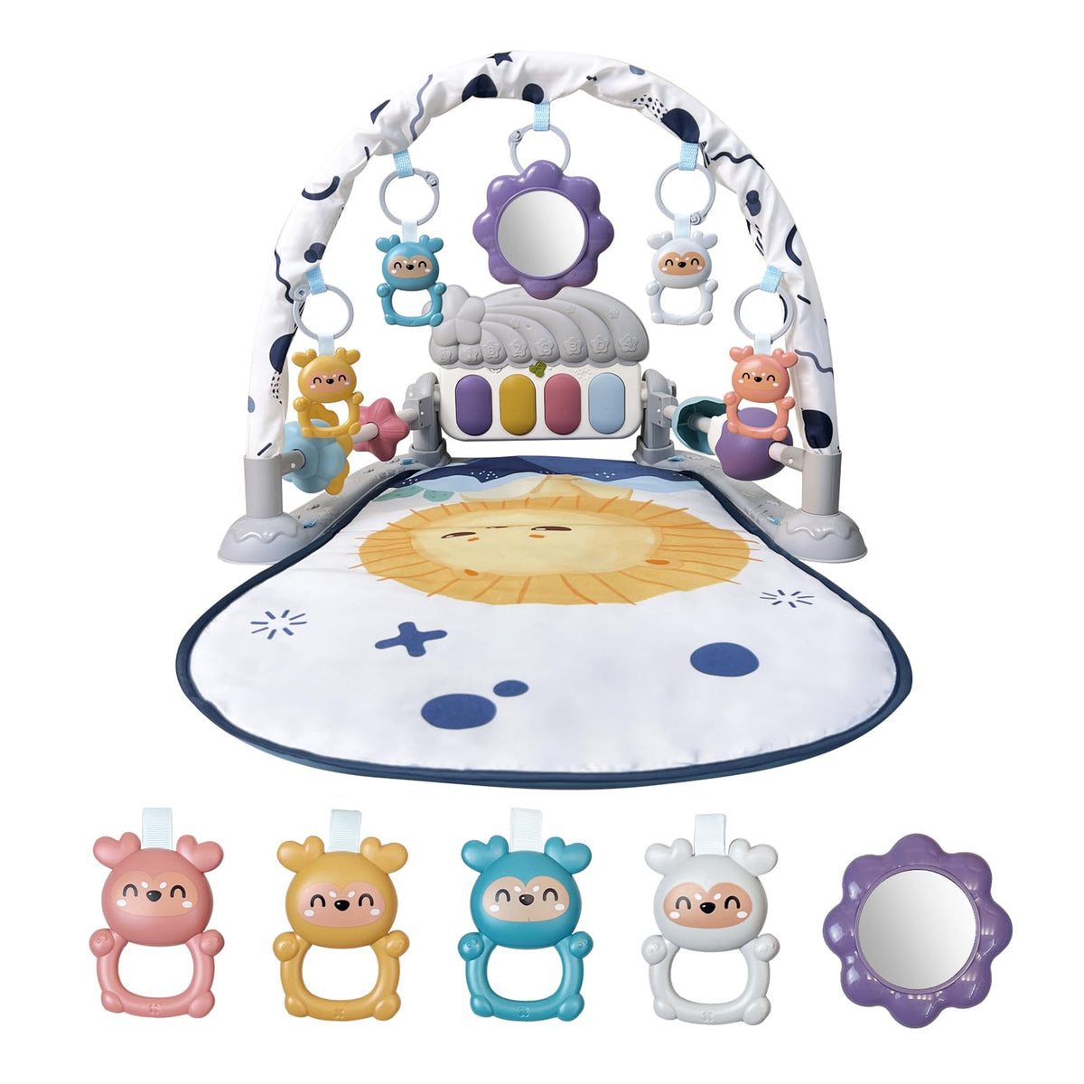 Baby Play Gym Mat with Music and Light G8321