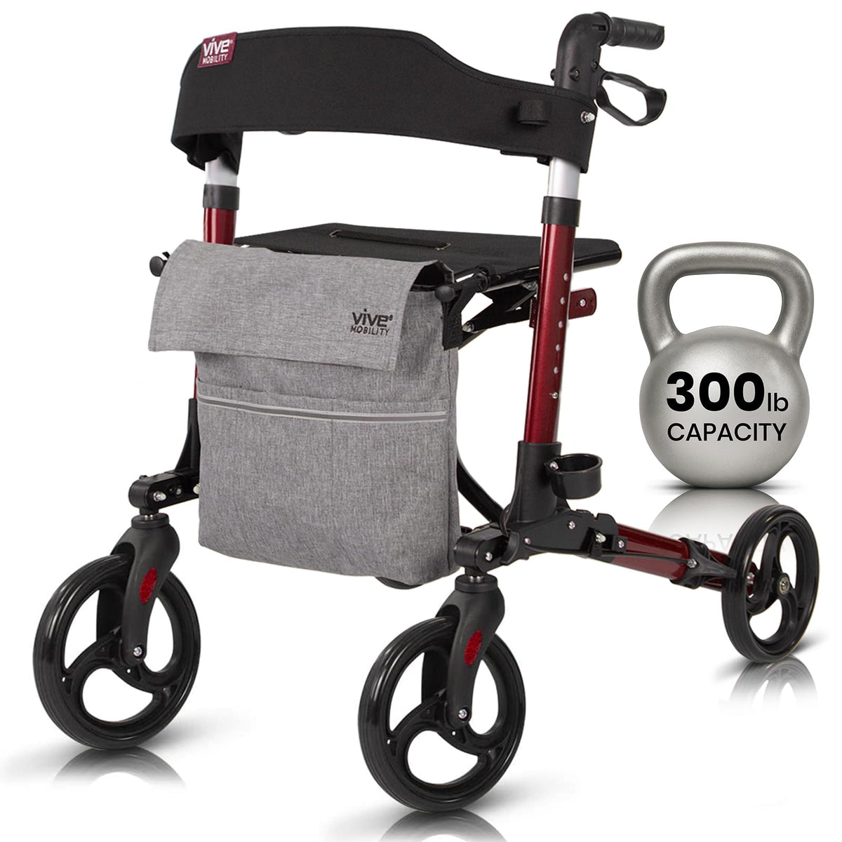 Folding 4 Wheel Rollator Walker Y45804