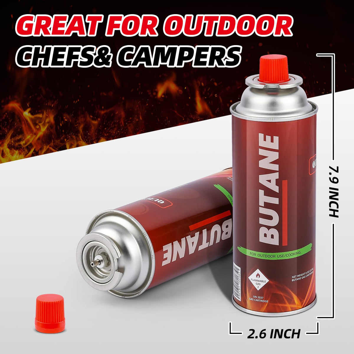 28 Pack Butane Fuel Canister J808