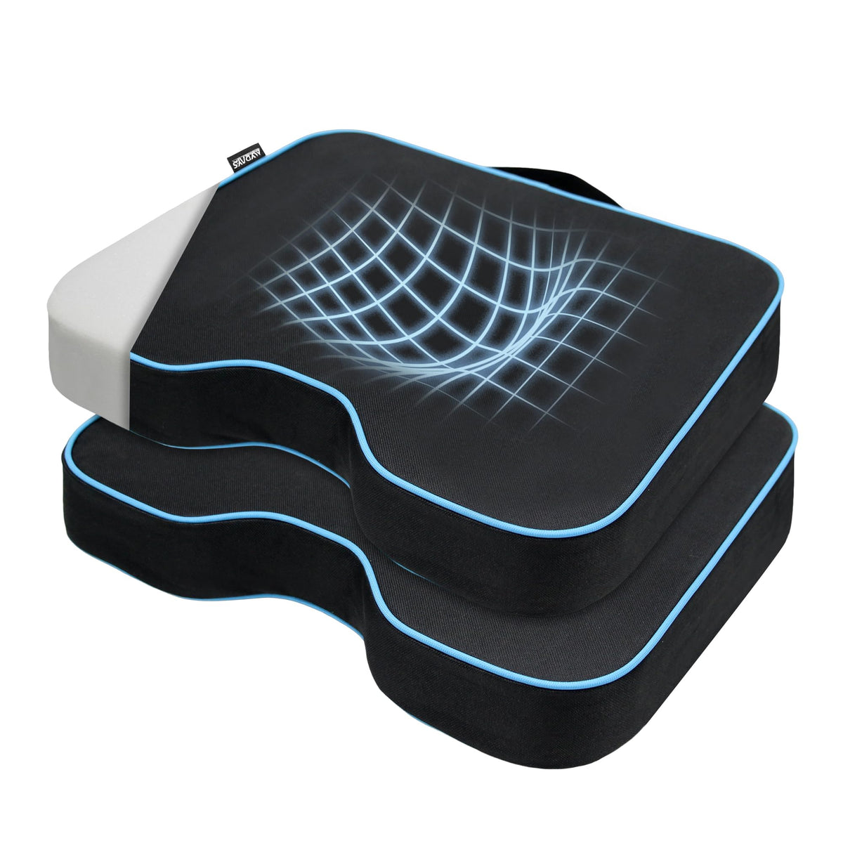 2 Pack Black Stadium Seat Cushion Y754