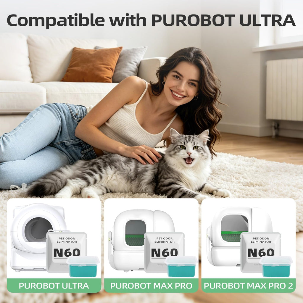 6 pack Cat Litter Box Odor Eliminator E232