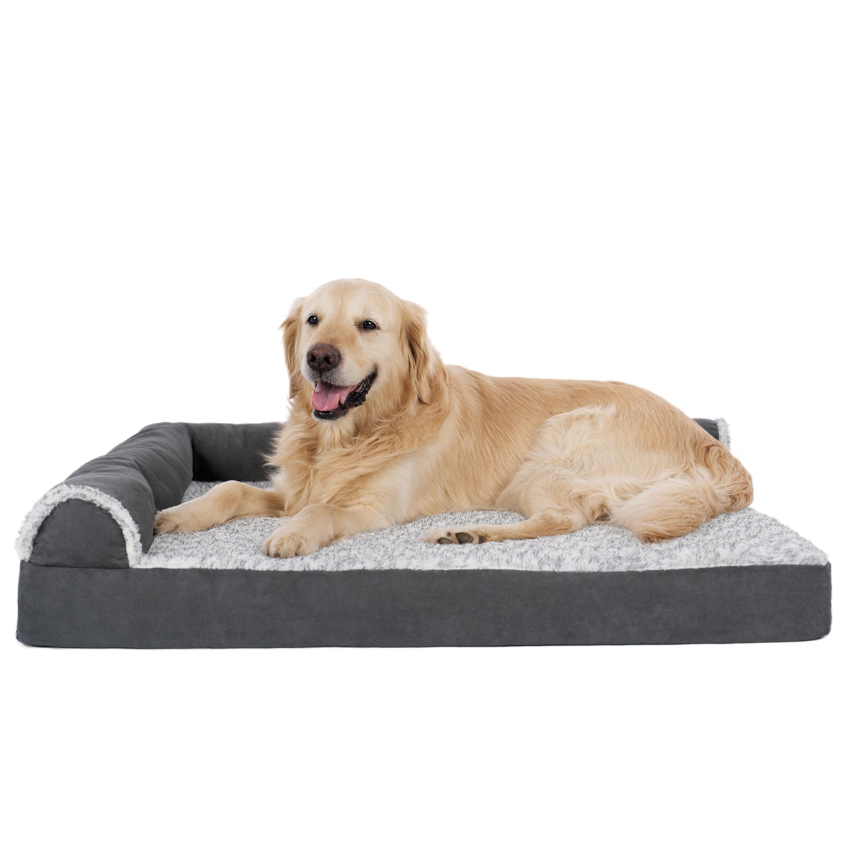 Orthopedic Dog Bed with Removable Bolsters & Washable Cover F2794