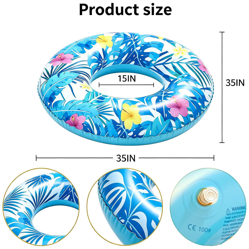 4-Pack 35" Inflatable Pool Floats H72150