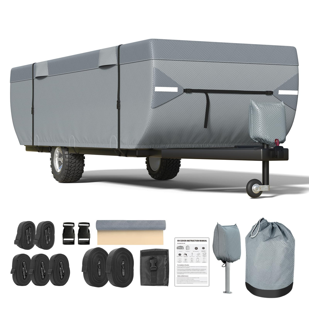 9 Layers 12-14ft Tent Trailer Cover K27701