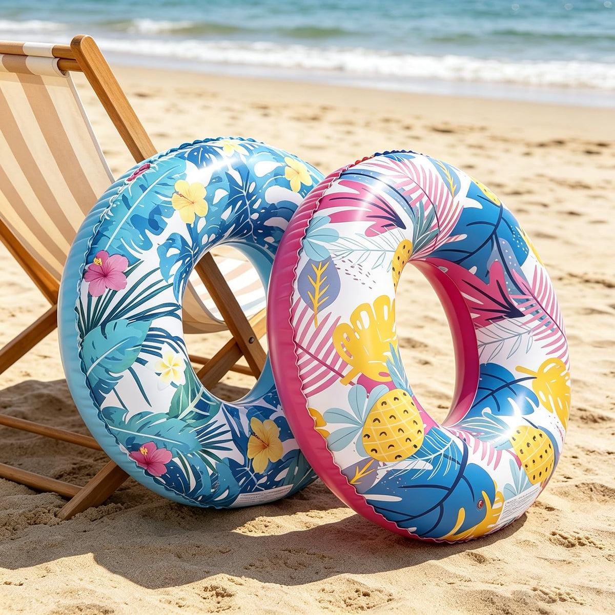 4-Pack 35" Inflatable Pool Floats H72150