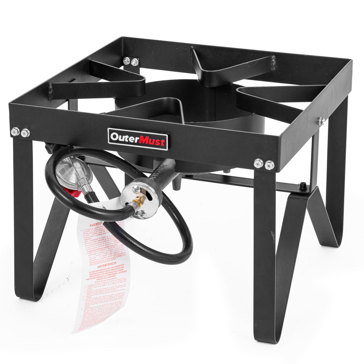 Heavy Duty Propane Burner with 10 PSI Regulator and Cast Iron E964612