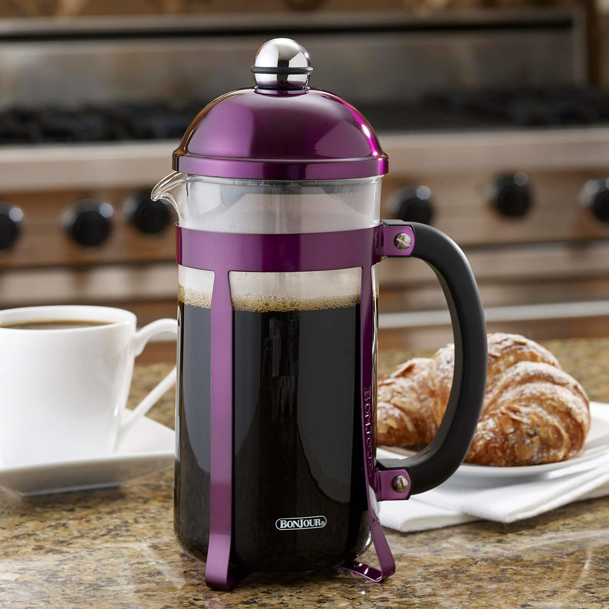 French Press Coffee Maker 8 Cup Purple T559964
