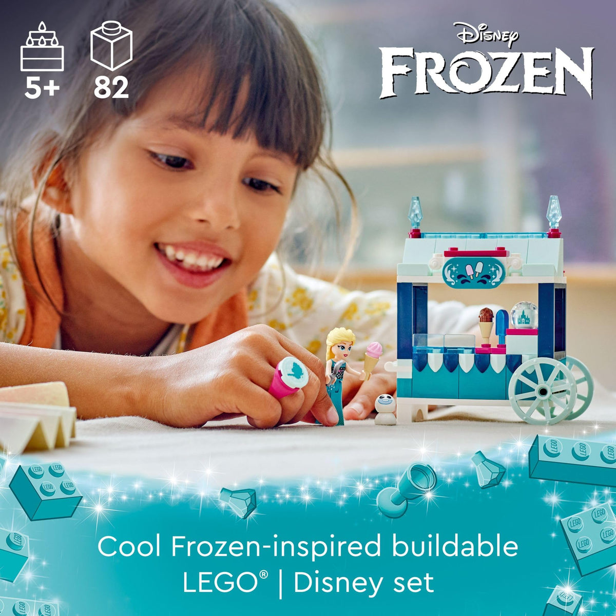 Frozen Building Set with Elsa Mini-Doll and Snowgie Figure B4144
