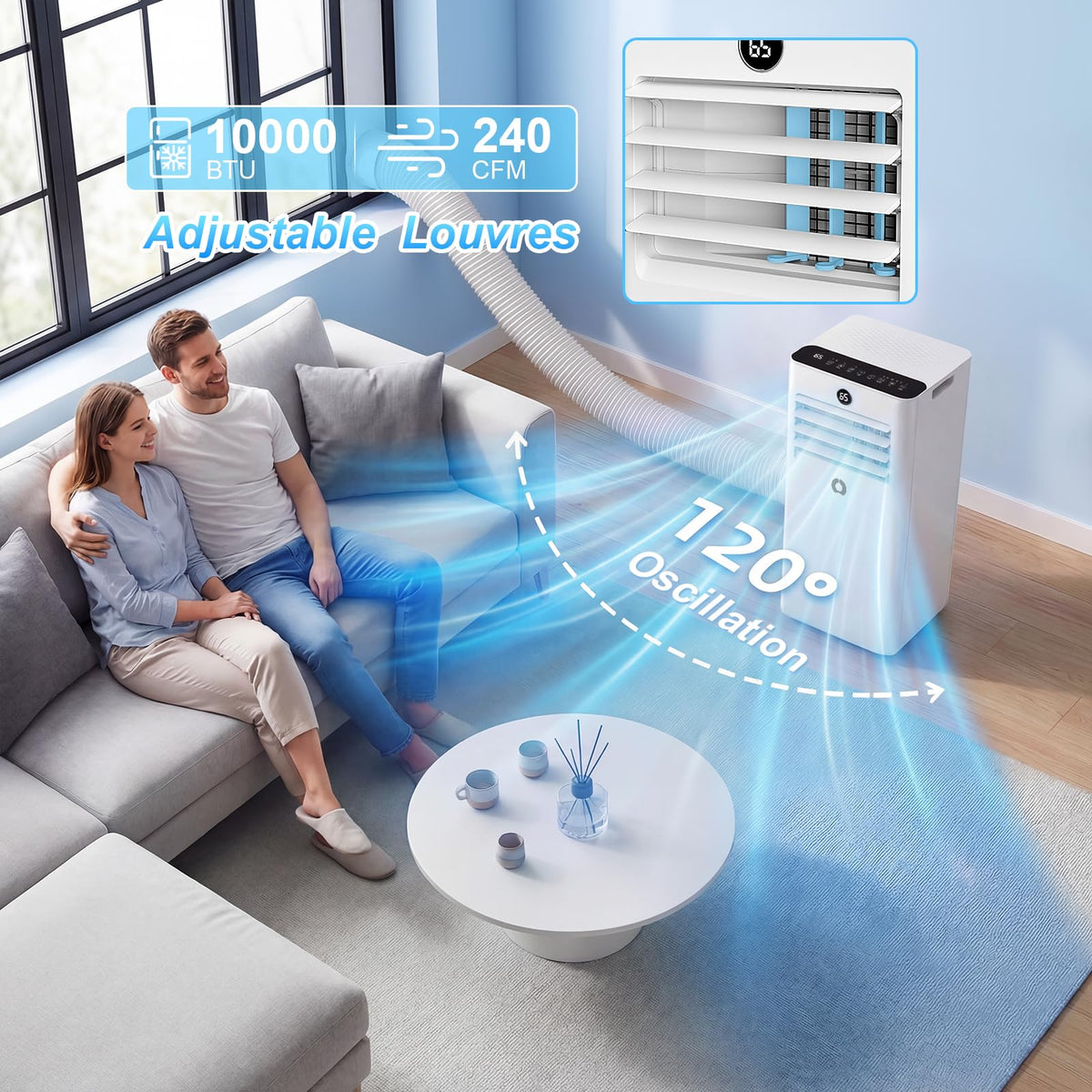 10000Btu 3 in 1 Portable Air Conditioner S213749