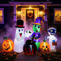 8 FT Halloween Inflatable Witch Ghost Mummy Combo Decorations H592