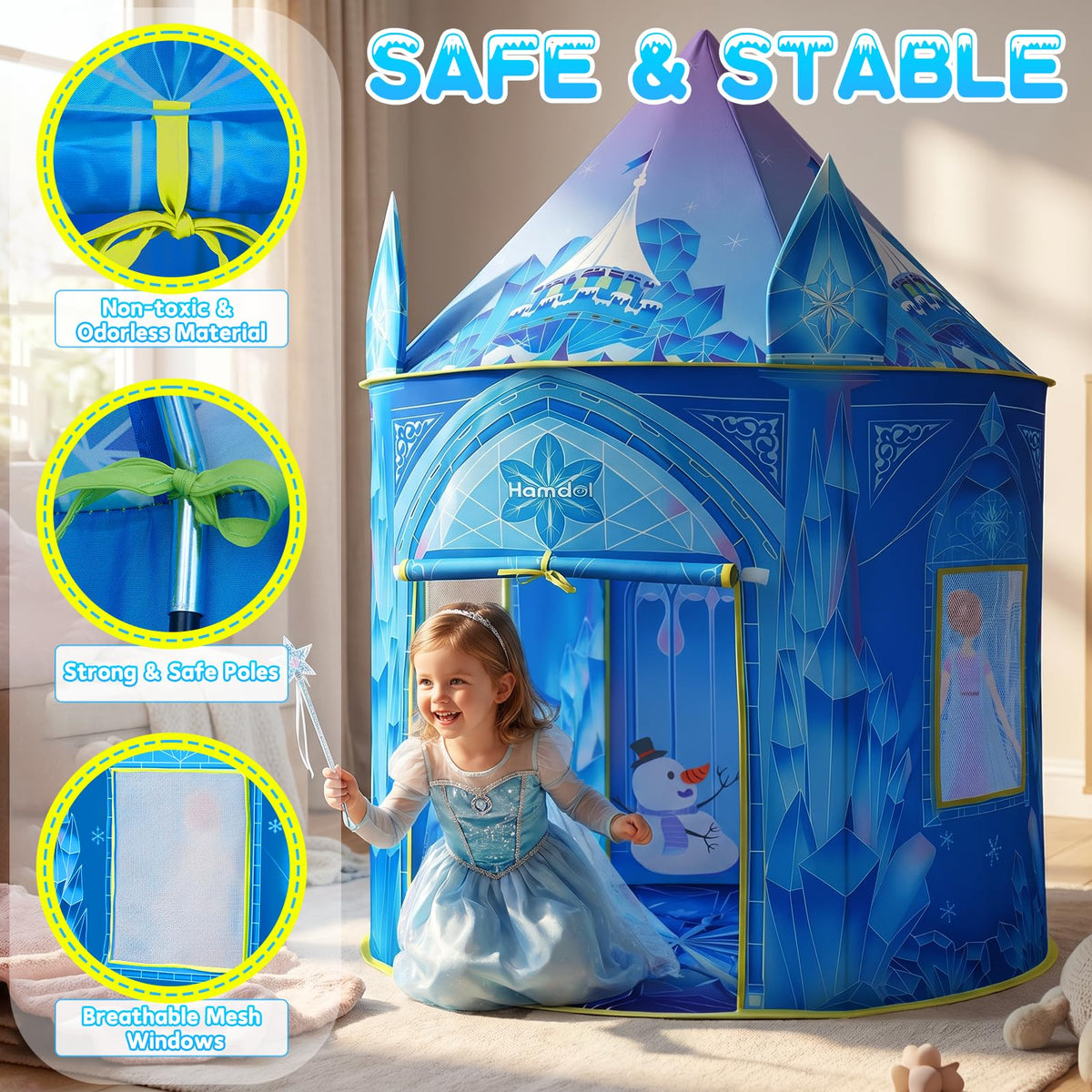 Princess Play Tent with Carry Bag Z9112