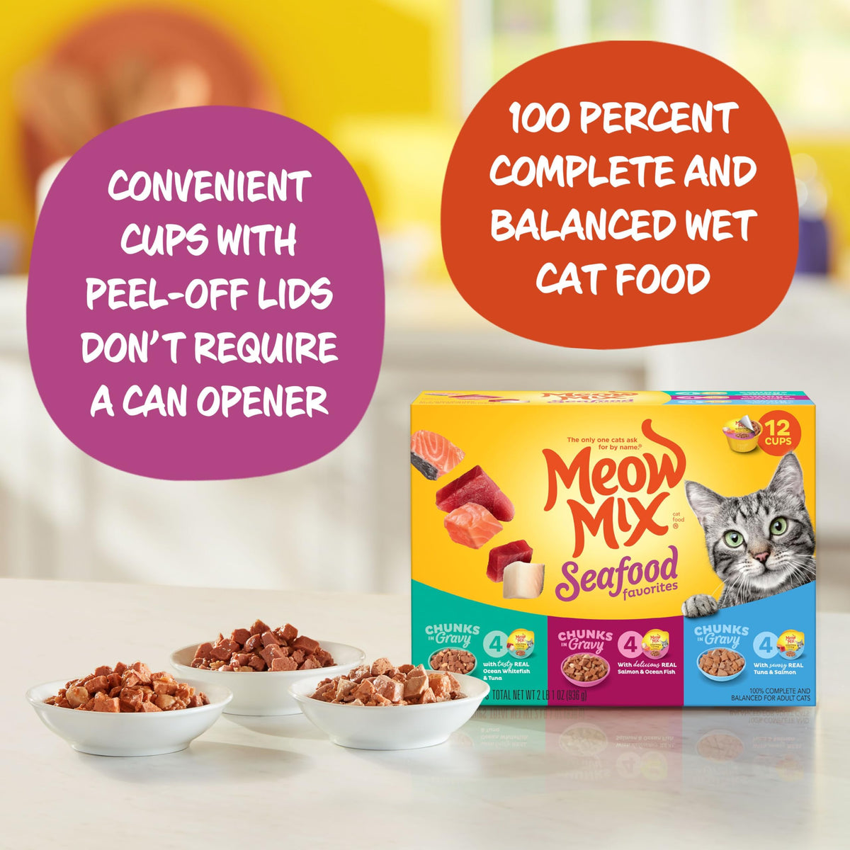 Dry Cat Food and Wet Cat Food Variety Pack H66490