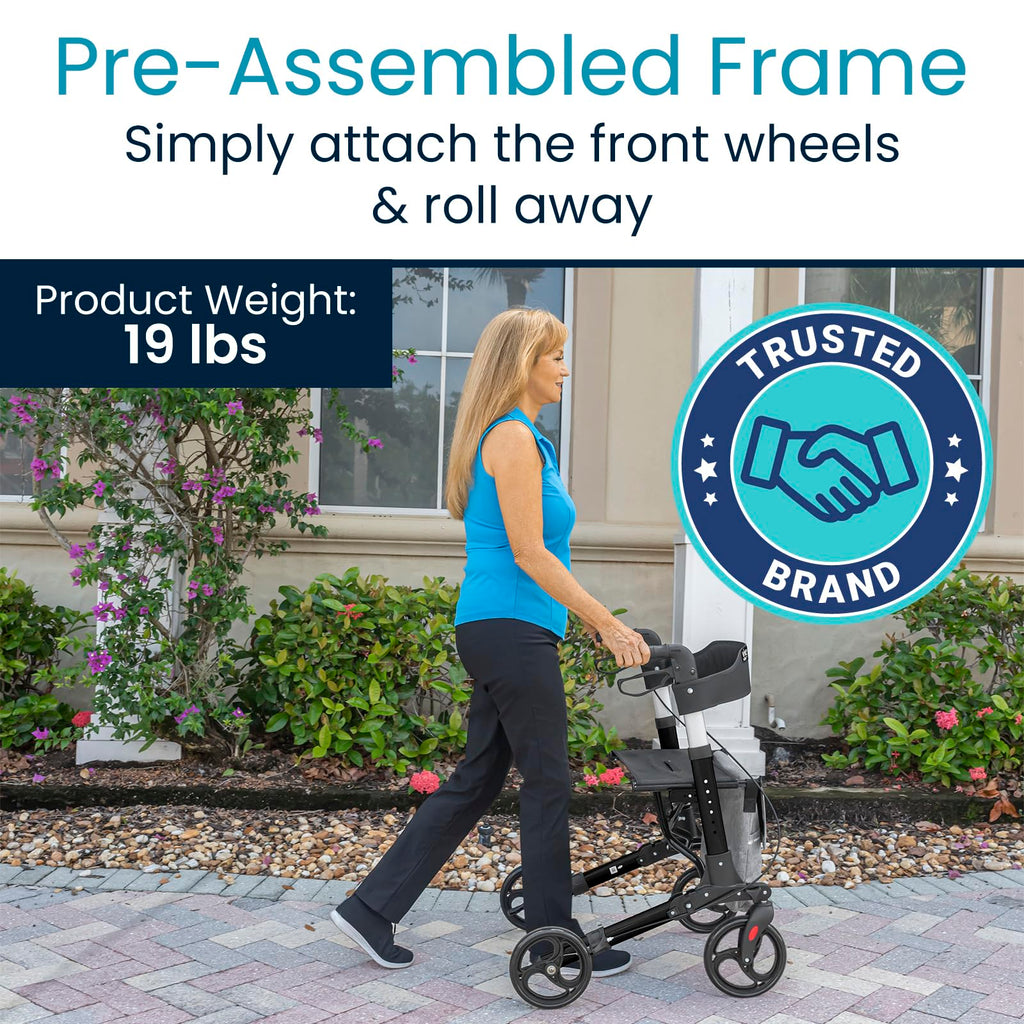 Folding 4 Wheel Rollator Walker Y45804