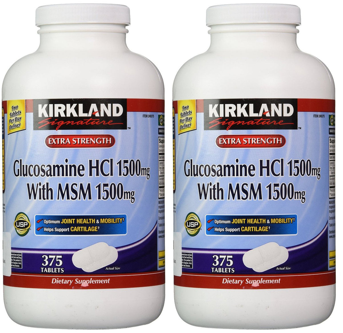 Glucosamine with MSM 375 Tablets 2 Pack J937877