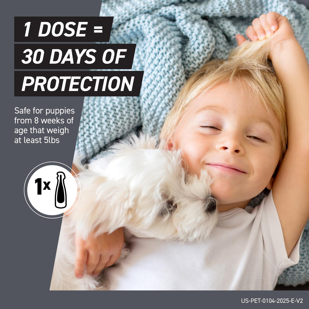 Flea & Tick Treatment for Large Dogs 41-80 lbs Count of 3 L14887