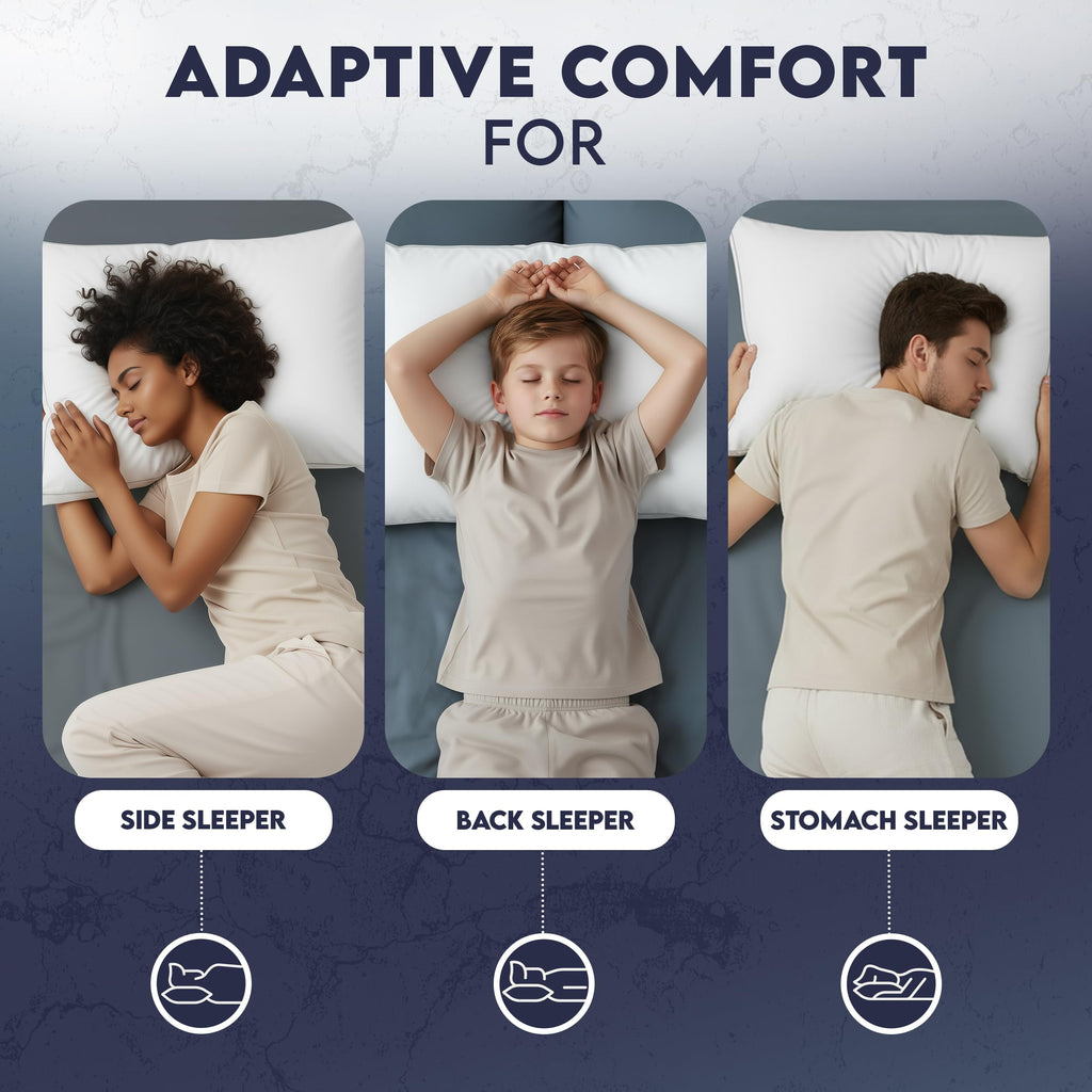 White Queen Size Set of 2 Bed Pillow P57992