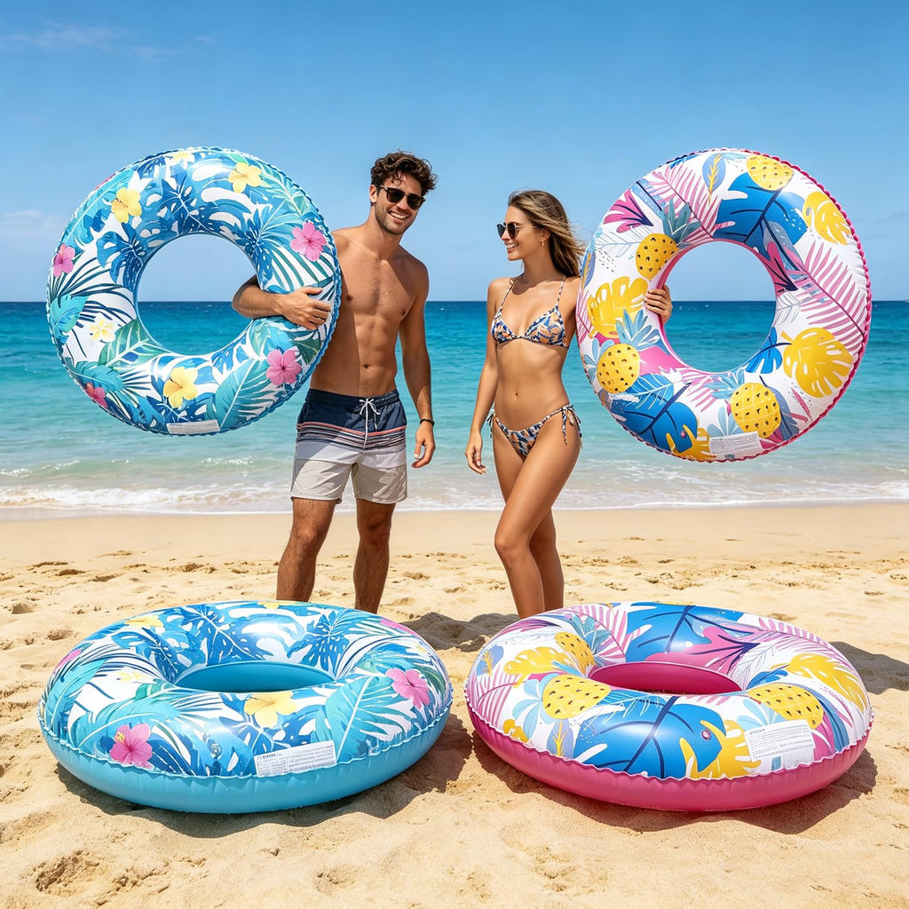 4-Pack 35" Inflatable Pool Floats H72150