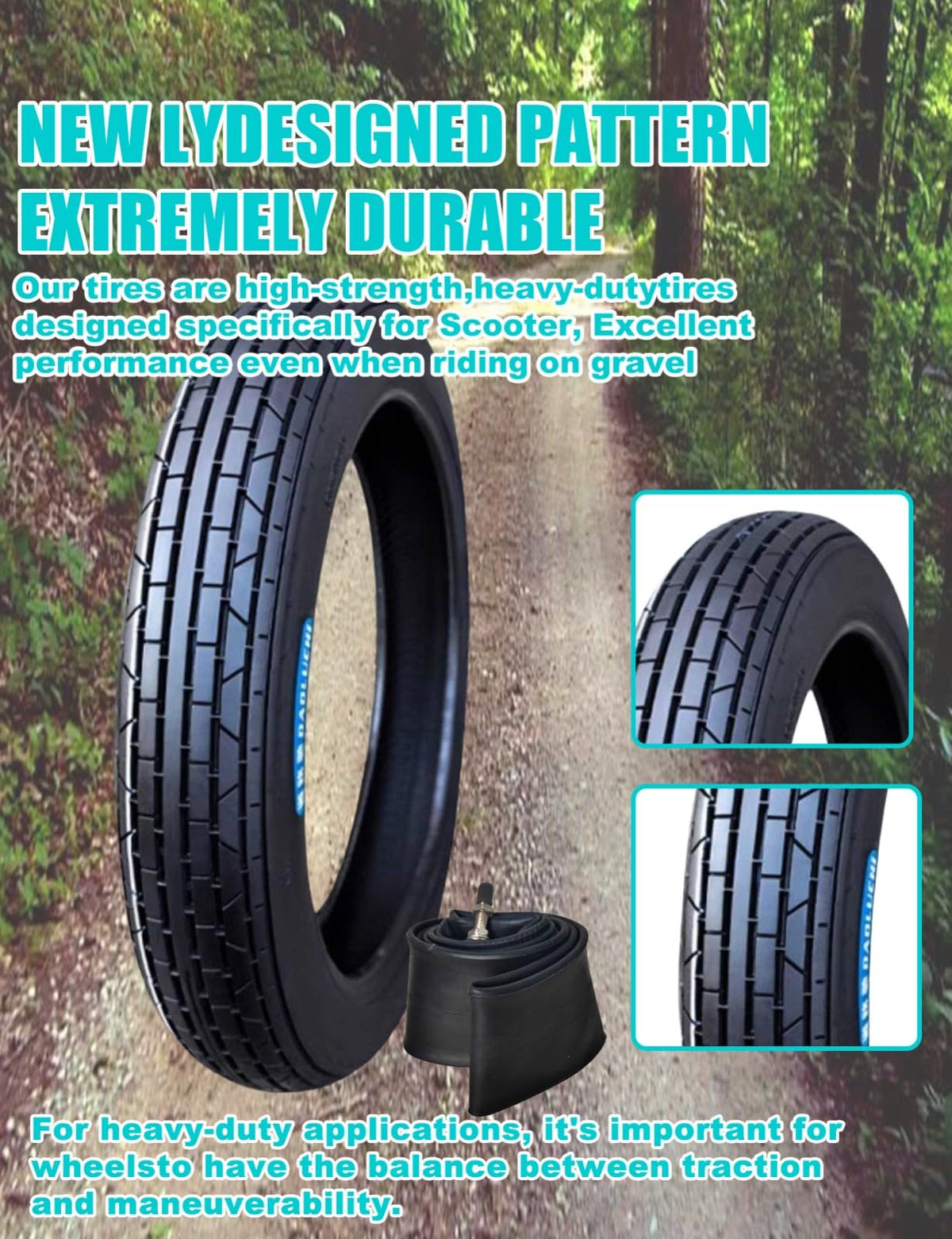 17 6PR TT Dirt Bike Tire and Inner Tube D79576