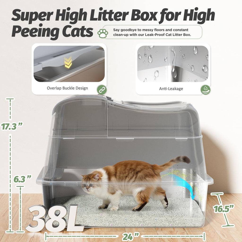 Stainless Steel Cat Litter Box B43610