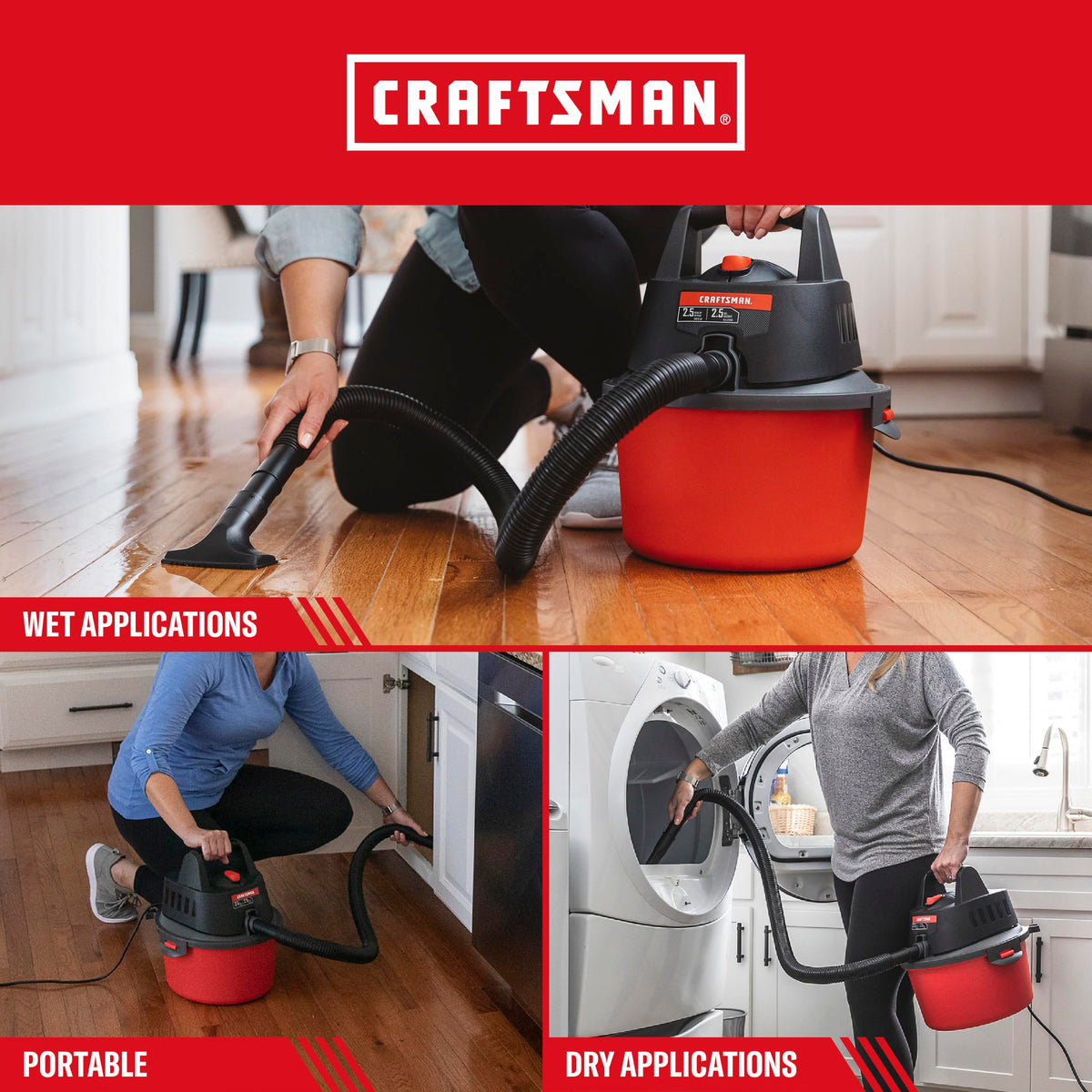 2.5 Gallon Wet Dry Shop Vacuum F1121