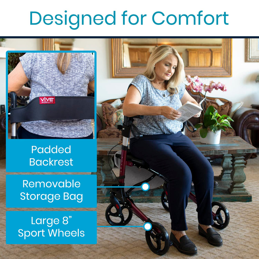 Folding 4 Wheel Rollator Walker Y45804