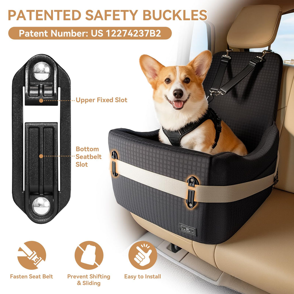 Dog Car Seat with Elevated Cushion C70257