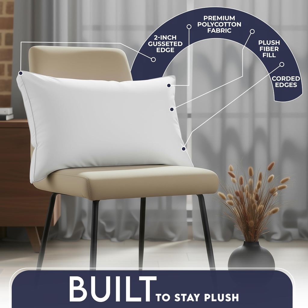 White Queen Size Set of 2 Bed Pillow P57992